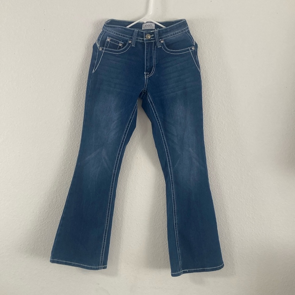 Angle bootcut jeans